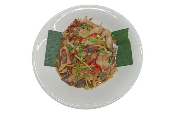48. Stir Fried Chicken Ginger